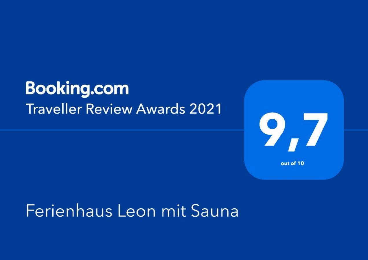 Ferienhaus Leon Mit Sauna Rehburg-Loccum Dış mekan fotoğraf