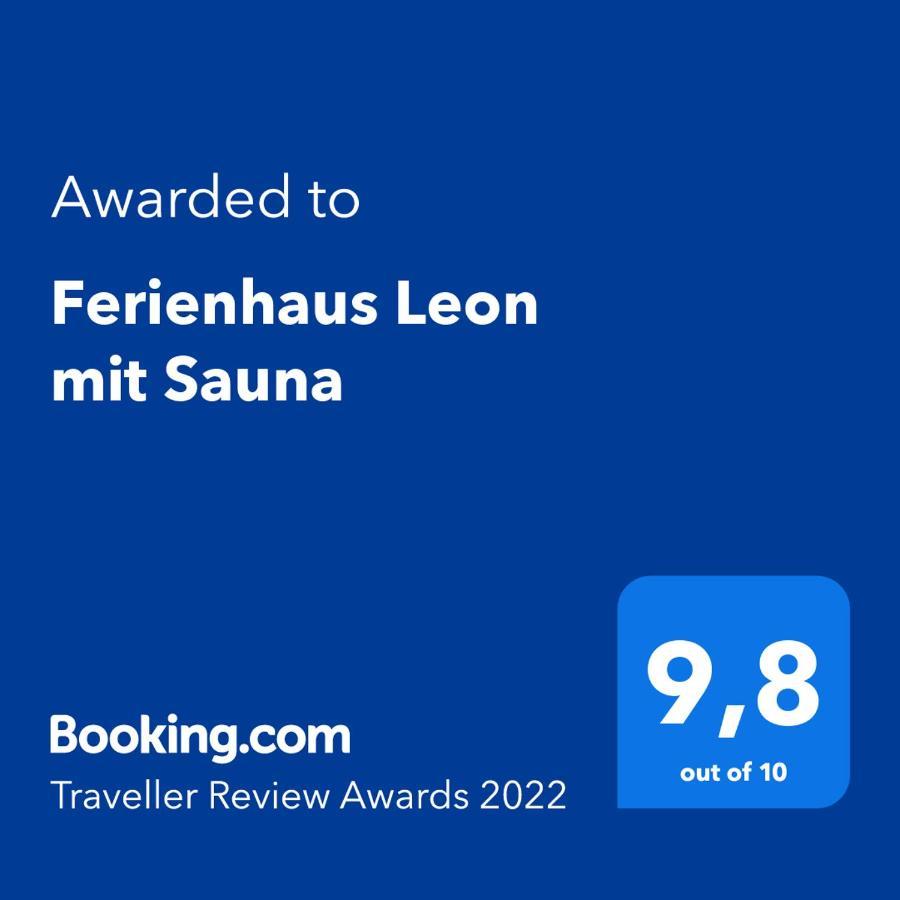 Ferienhaus Leon Mit Sauna Rehburg-Loccum Dış mekan fotoğraf