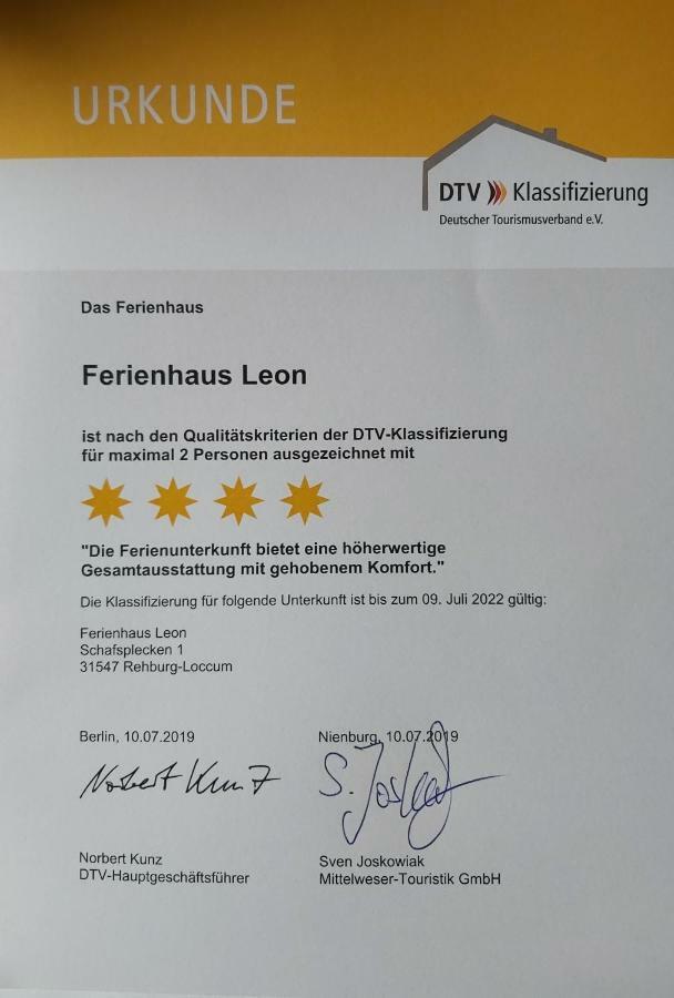Ferienhaus Leon Mit Sauna Rehburg-Loccum Dış mekan fotoğraf